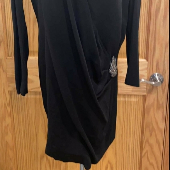 Givenchi Silk Wrap Dress  with side Embellishiment - Picture 7 of 14